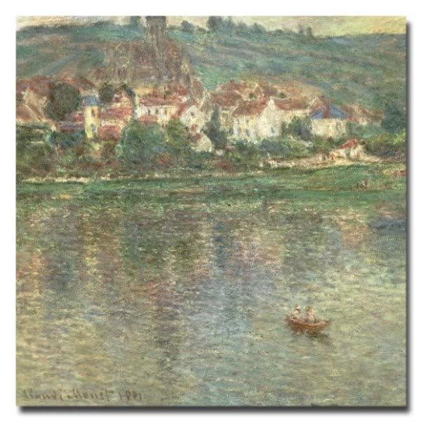 Claude Monet 'Vetheuil 1901' Canvas Art, 18x18, Trademark Fine Art, Mfr#: BL0271-C1818GG